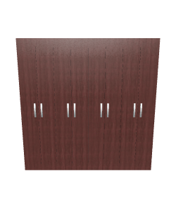 Stylish Wooden Storage Cabinet 3D - 3D Model