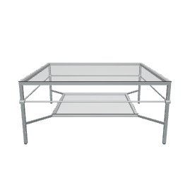 Modern Glass Coffee Table 3D - 3D Model