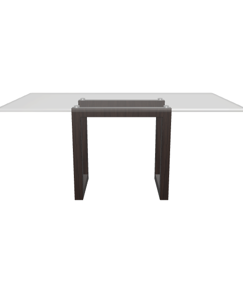 Glass Top Modern Dining Table - 3D Model