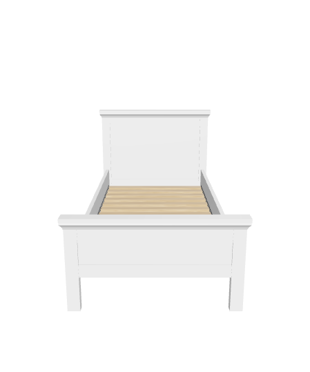 Elegant Bedroom Bed 3D Model - 3D Model