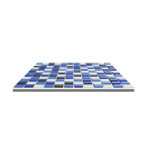 Stylized Blue Tile Floor Model - 3D Model