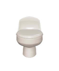 WC One Piece Montecarlo 6 Liters 3D - Household 3D Model