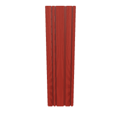 Stylized Red Wood Beam 3D - Interior 3D Model