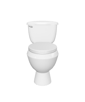 Stylish Bathroom Toilet Model - Household 3D Model