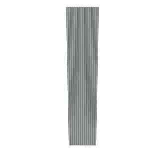 Vertical Ribbed Panel 3D Model - Architectural 3D Model