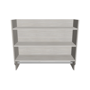 Modern Wooden Bookshelf 3D Model - 3D Model