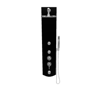 Sleek Modern Shower Panel 3D - Household 3D Model