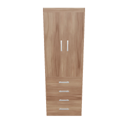 Stylish Wooden Storage Cabinet 3D - 3D Model