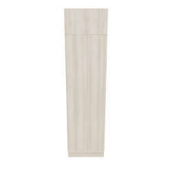 Stylish Tall Wooden Cabinet 3D - 3D Model