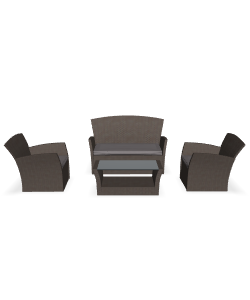 Stylish Outdoor Sofa Set 3D Model - Furniture 3D Model