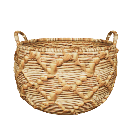 Stylized Woven Basket Model - 3D Model