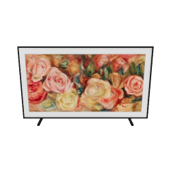 Artistic Floral Canvas Display 3D - 3D Model