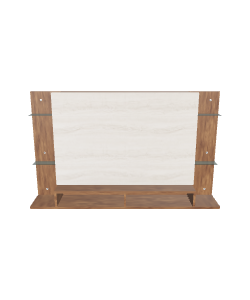 Stylish Wooden Display Unit 3D - 3D Model