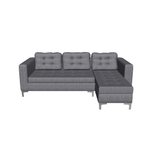 Contemporary Sectional Sofa 3D Model - Furniture 3D Model