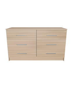 Stylish Wooden Dresser 3D Model - 3D Model