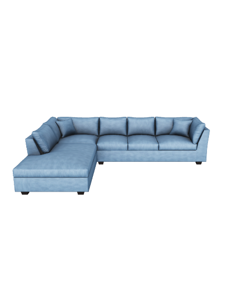 Modern L-Shaped Sofa Model - 3D Model