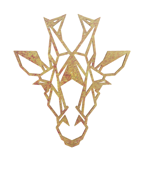 Stylized Giraffe Head Model - Animals 3D Model