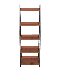 Industrial Wooden Shelf Unit 3D - 3D Model