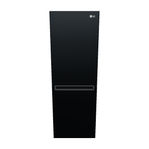 Sleek Black Refrigerator Model - 3D Model