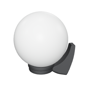 Wall Mounted 60W Black Lantern 3D - Exterior 3D Model