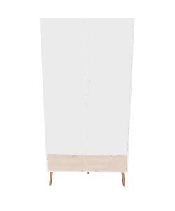 Minimalist Wooden Wardrobe 3D - Furniture 3D Model