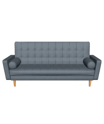 Nordic Gray Sofa 3D Model - 3D Model
