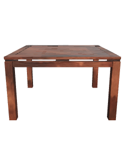 Vintage Square Wooden Table Model - 3D Model