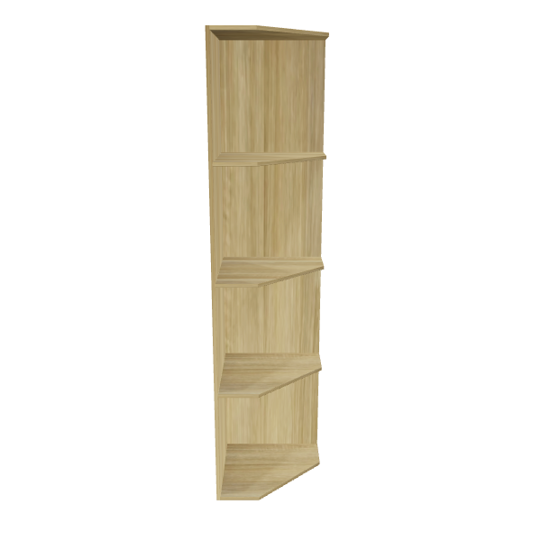 Stylish Corner Shelf 3D Model - 3D Model