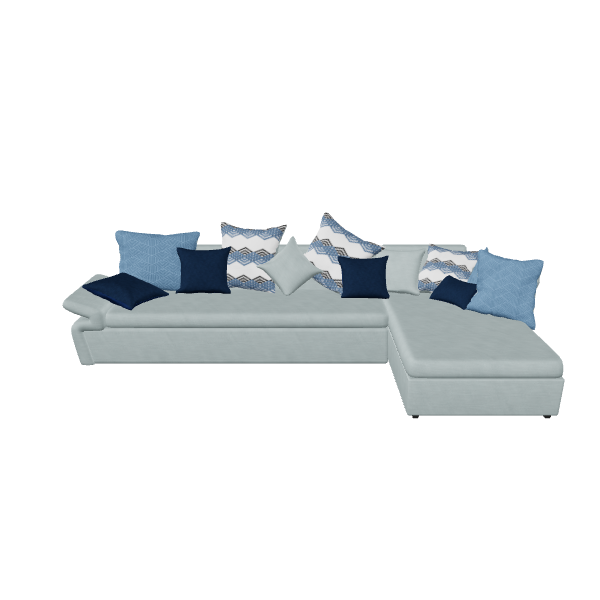 Cozy Sectional Sofa 3D Model - 3D Model