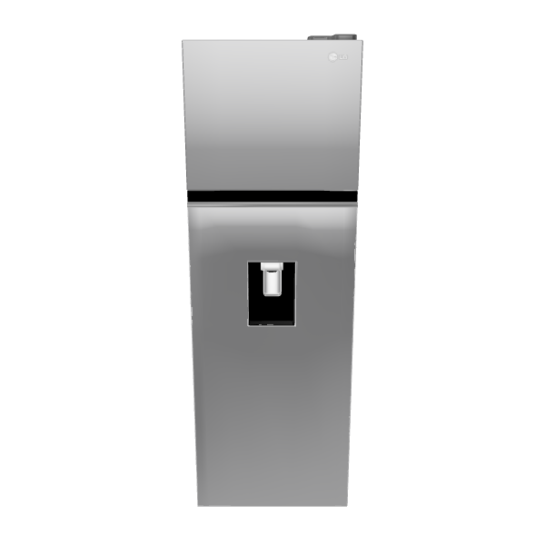 Stylish Frosted Glass Refrigerator 3D - 3D Model