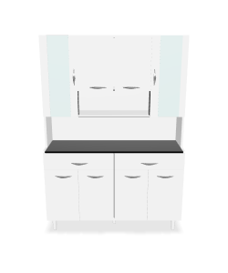 Stylish Kitchen Cabinet 3D Model - 3D Model