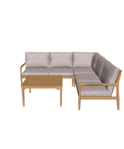 Modern Outdoor Sofa Set 3D - 3D Model