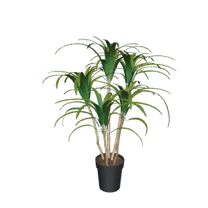 Stylized Pot Plant 3D Model - 3D Model