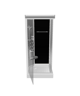 Stylish Modern Shower Cabin 3D - 3D Model