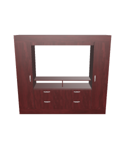 Stylish Wooden TV Stand Model - 3D Model