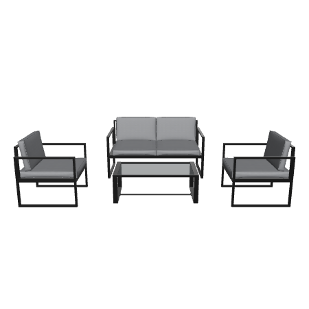 Contemporary Outdoor Furniture Set - 3D Model