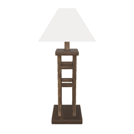 Stylish Wooden Table Lamp 3D - 3D Model