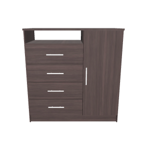 Modern Wooden Storage Cabinet 3D - 3D Model