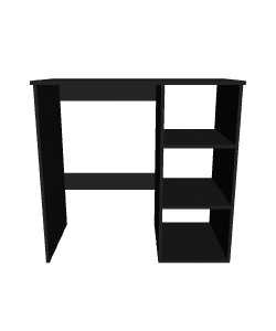 Contemporary Black Storage Desk 3D - 3D Model
