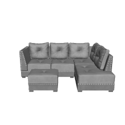 Luxurious Sectional Sofa 3D Model - 3D Model