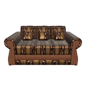 Stylish Vintage Sofa Model 3D - Furniture 3D Model