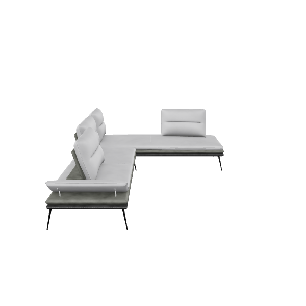 Contemporary L-Shaped Sofa 3D - 3D Model