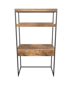 Modern Wooden Shelf Unit 3D - 3D Model