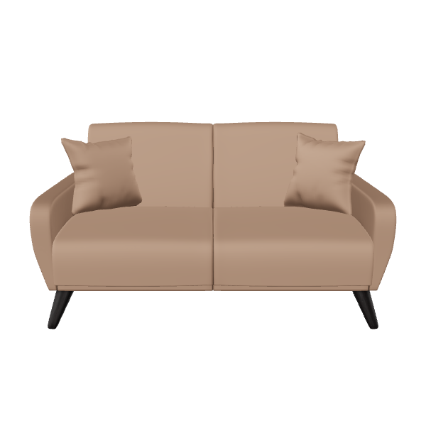 Stylish Modern Two-Seater Sofa - 3D Model