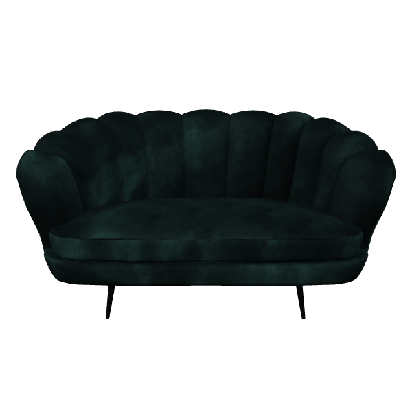 Elegant Green Sofa 3D Model - 3D Model
