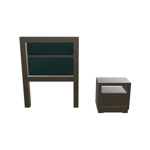 Minimalist Wooden Bed Frame 3D - Furniture 3D Model