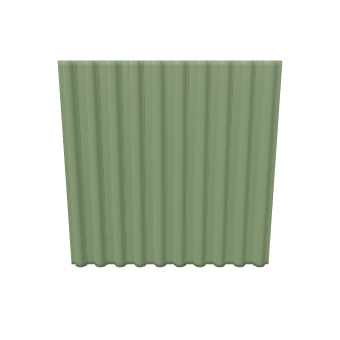 Vertical Corrugated Panel Model - Exterior 3D Model
