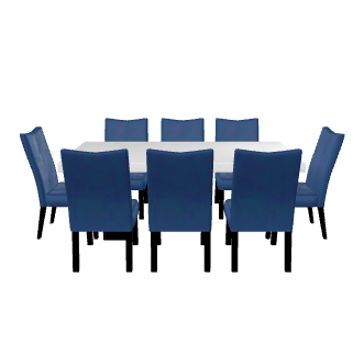 Modern Dining Table Set 3D - 3D Model