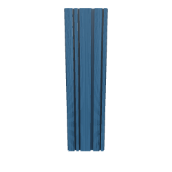 Stylized Blue Vertical Column 3D - Interior 3D Model