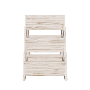 Stylish Wooden Storage Shelves 3D - Furniture 3D Model